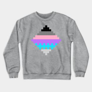 pixel pattern B Crewneck Sweatshirt